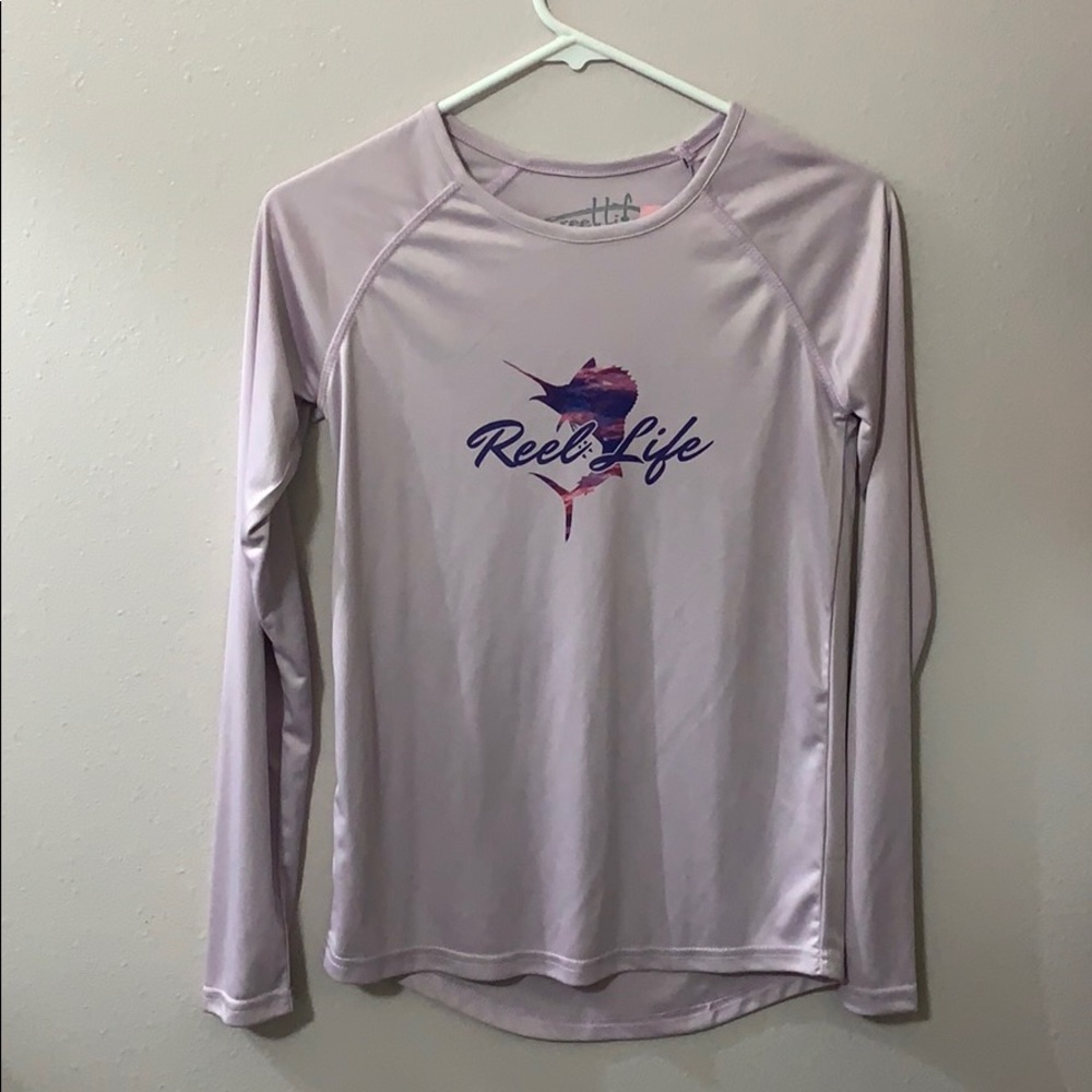 Purple Reel Life Fishing Shirt